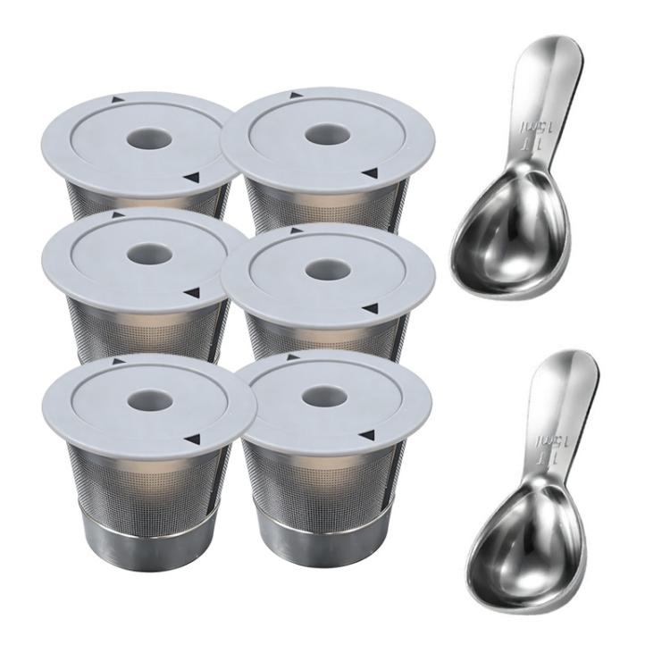 Single-Needle K Cups For Keurig 1.0 & 2.0 Stainless Steel Refillable Coffee Filter Pod, 1 Pack, 6 Packs – 6 Packs | PartsWorld