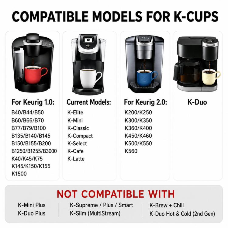 Single-Needle K Cups For Keurig 1.0 & 2.0 Stainless Steel Refillable Coffee Filter Pod, 1 Pack, 6 Packs | PartsWorld