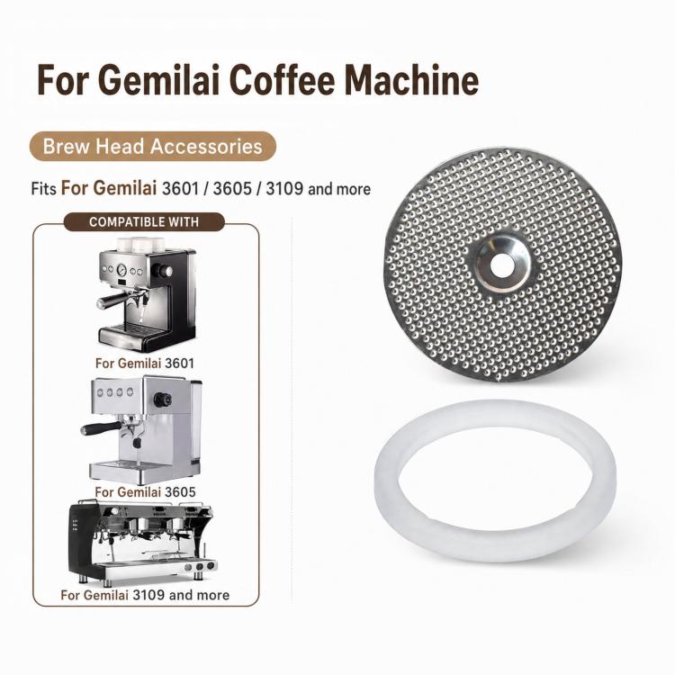 Replacement Gasket & Shower Screen for Gemilai Espresso Machines, Part or Kit Options