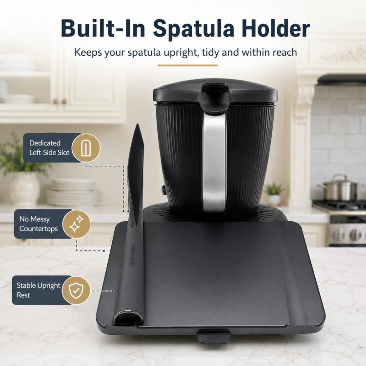 For Thermomix TM7 Protective Screen Cover with Spatula Holder Slot, Cover with Spatula Holder Slot | PartsWorld