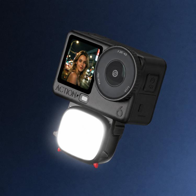 Handheld Selfie Monster Fill Light Accessory, For DJI Osmo Action 3 / 4 / 5 Pro, For DJI Osmo Action 6 / Nano – For DJI Osmo Action 6 / Nano | PartsWorld