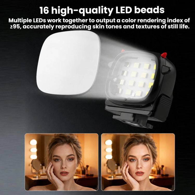 Handheld Selfie Monster Fill Light Accessory, For DJI Osmo Action 3 / 4 / 5 Pro, For DJI Osmo Action 6 / Nano | PartsWorld