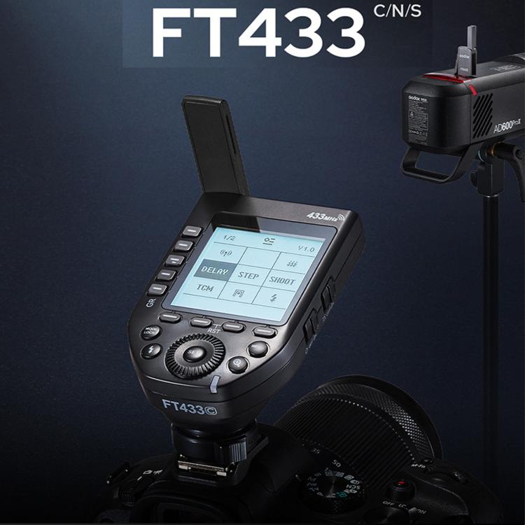 Compatible 2-Piece Set High-Speed Trigger System DSLR Hot Shoe Flash Transmitter+Receiver (Godox FT433)