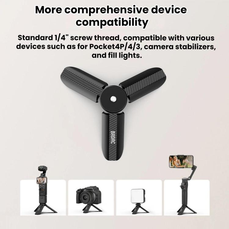 For DJI Osmo Pocket 4P / 4 / 3 BRDRC Tripod Desktop Mounting Base | PartsWorld