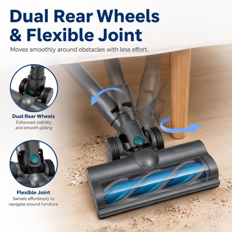 Motorized Floor Brush Head For Unitec U11 / P12 and Proscenic P10 P11 P12 Cordless Vacuums | PartsWorld