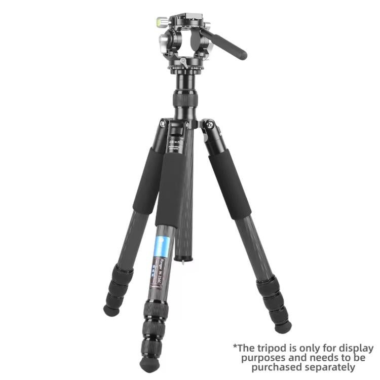 Hydraulic Damping Video Head with Auto-Rebound for Telephoto DSLRs Tripods Live Streaming