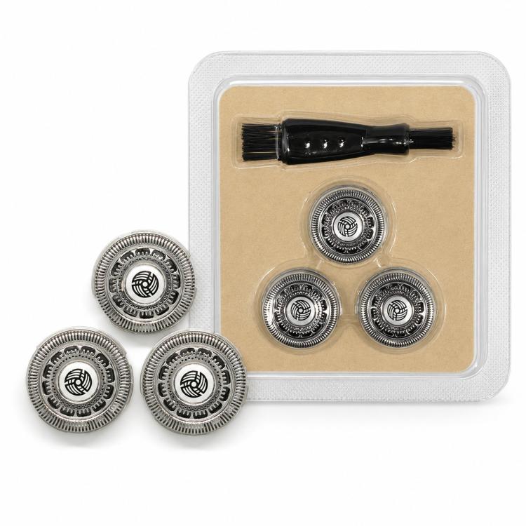 Replacement SH90 Blades Set For Philips Norelco Series 9000 S9011 RQ12 Foil Cutters with Brush, SH90 3pcs Blade