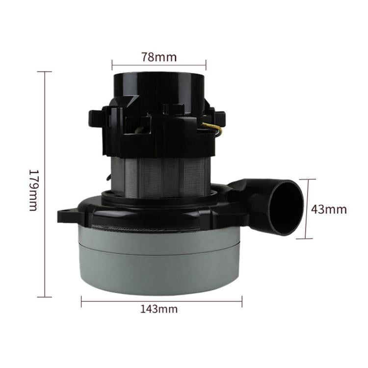 1200W 220V Wet & Dry Floor Scrubber Vacuum Motor Replacement Universal Commercial Suction Motor Assembly