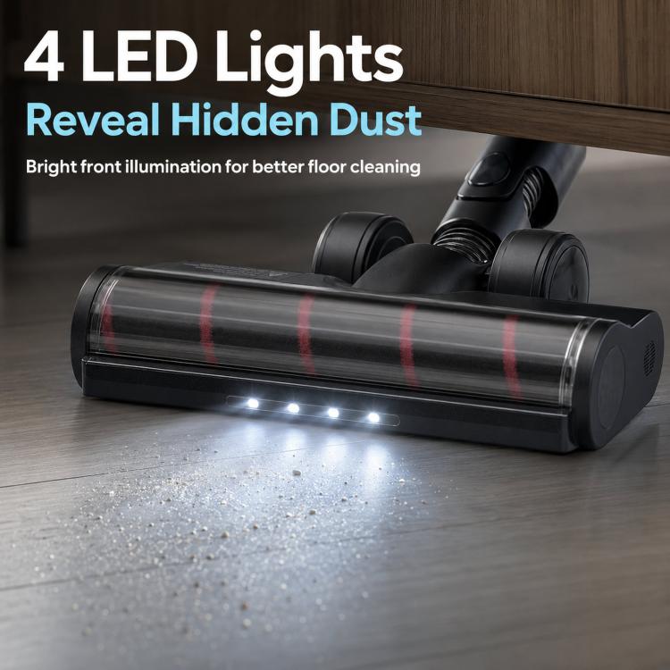 Replacement Motorized Floor Brush Head With LED Lights For Dreame R10 / R20 / R30 / T20 / T30 Vacuums Z5 Soft Roller Brush, Z5 Soft Roller Brush