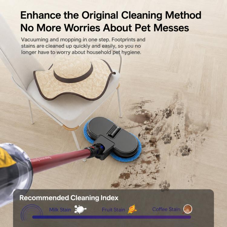 Compatible X001 Mop Head Attachment for Dyson V7 V8 V10 V11 Dual Spin Cleaner with 6 Microfiber Pads