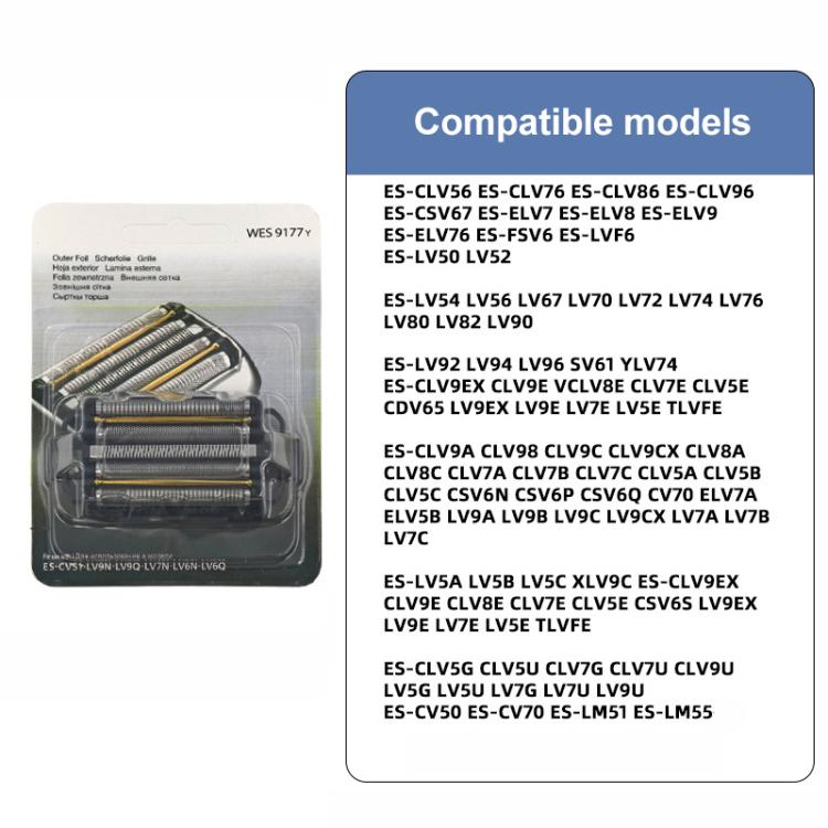 Replacement ES9177 Outer Foil Screen For Panasonic ES-CLV9A / CLV9B / CLV9C / CLV9CX / ES-LV9N / LV9Q