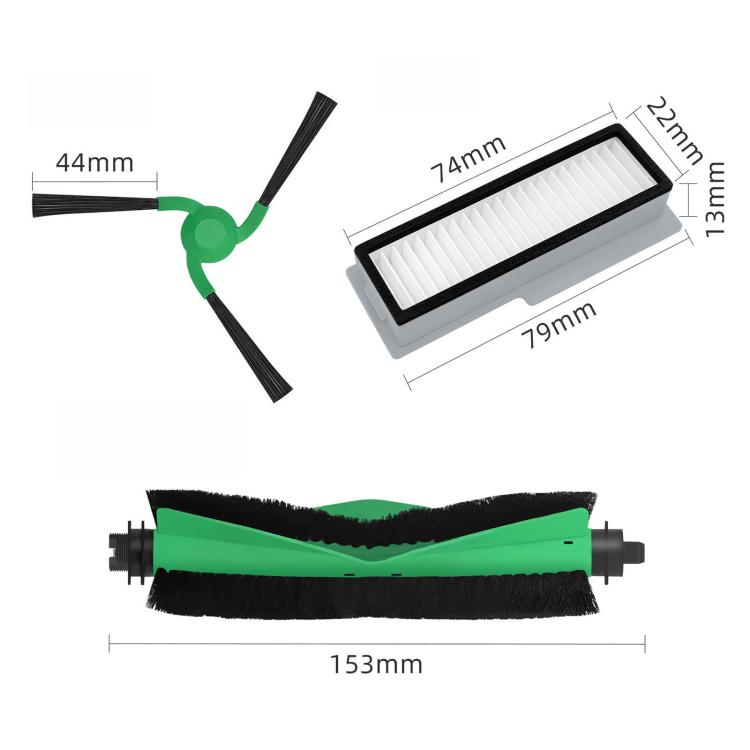Replacement For iRobot Roomba Mini Robot Vacuum Cleaner Part, Main Brush, Side Brush, Filter