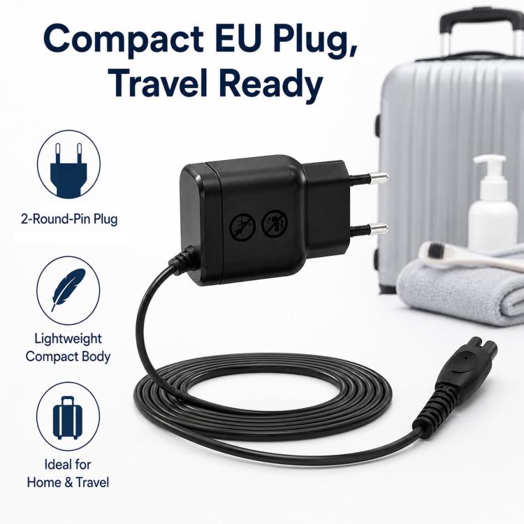 Replacement 5V EU-Plug Charger for Philips OneBlade QP2724 / QP2824 / QP2734 / QP2834