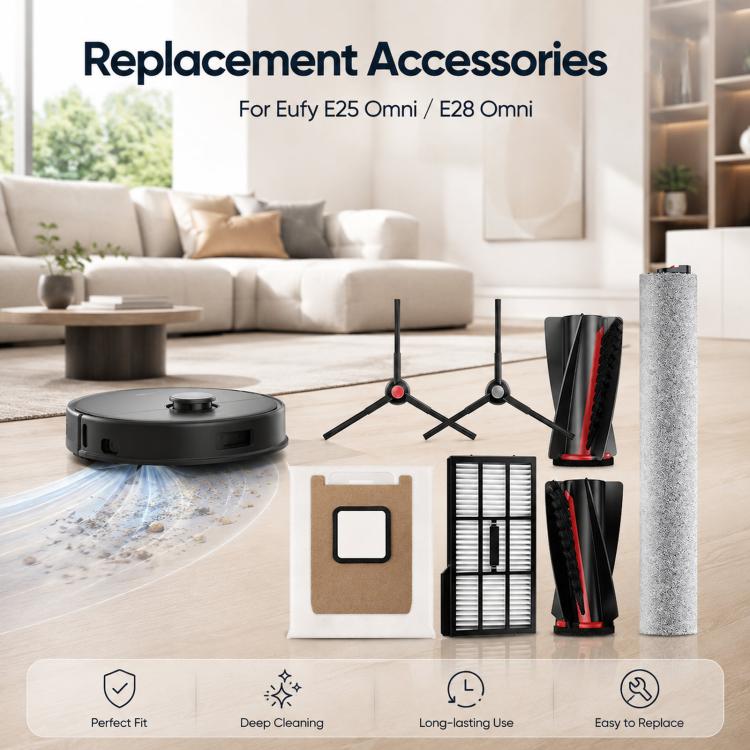Replacement Parts for Eufy Omni S1 Pro / S1 / E25 Omni / E28 Omni Robot Vacuum