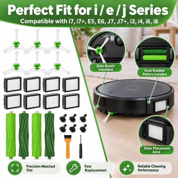 Replacement Accessories Kit for iRobot Roomba i7 / i7+ / E5