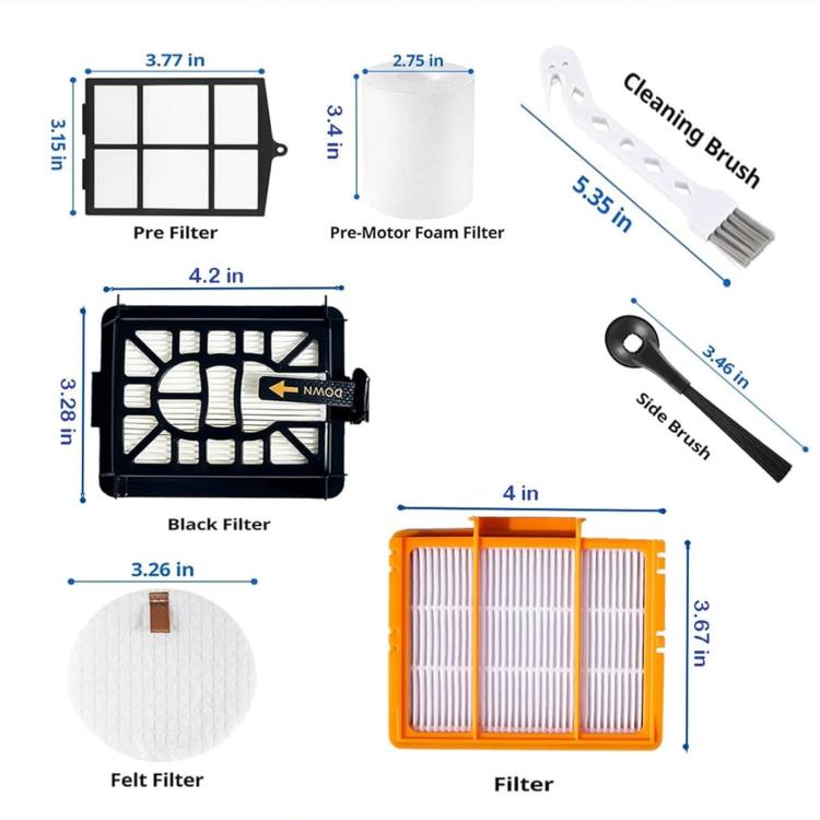 Replacement Accessories Kit for Shark AI AV2501AE Robot Vacuum