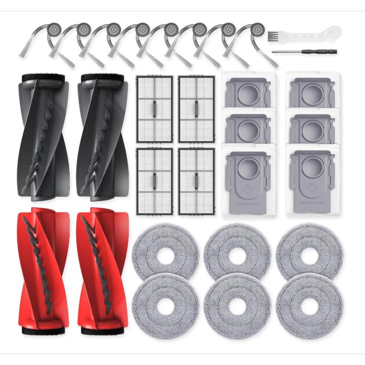 Replacement Parts for Roborock Saros 10R / Saros 20 / Qrevo CurvX – Kit or Roller Pair