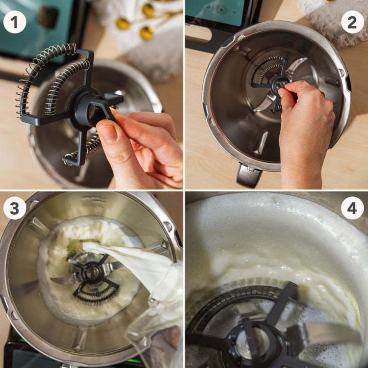 Milk Frother Whisk Attachment Compatible with Thermomix TM7 / TM6 / TM5 / TM31