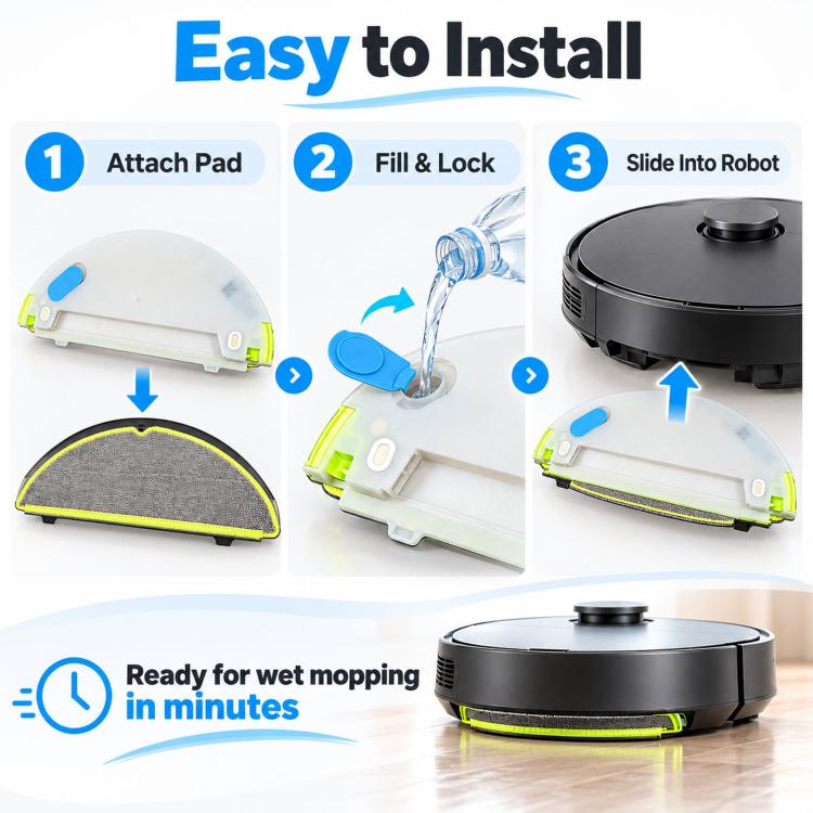 Replacement Water Tank with Mop Pad for iRobot Roomba 205 DustCompactor Combo