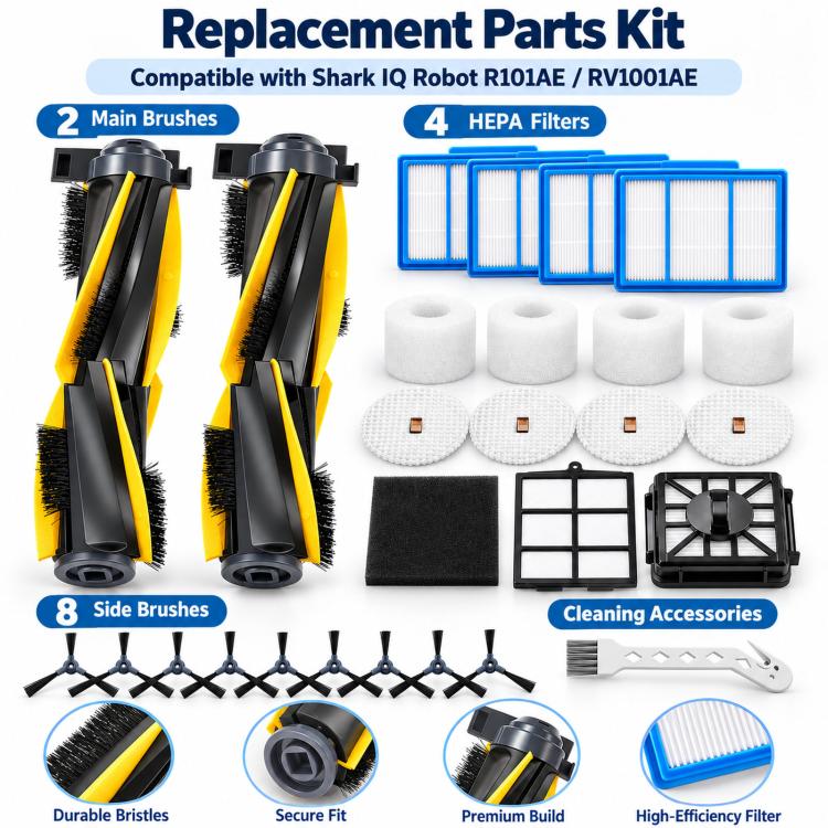 Replacement Maintenance Parts Kit for Shark IQ R101AE / RV1001AE Robot Vacuum