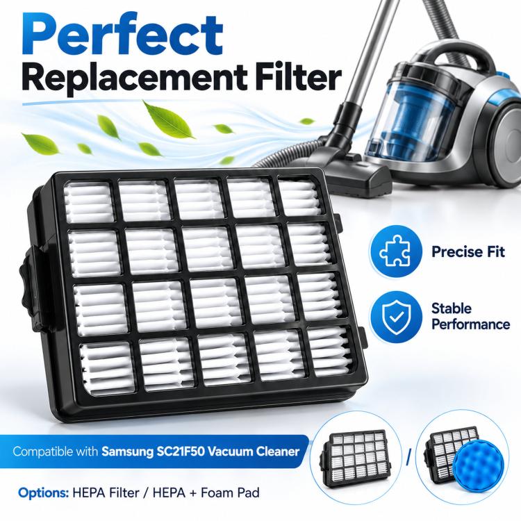 Replacement DJ97-01962A/B Filter for Samsung SC21F50 – Filter Only or Sponge Pad Set