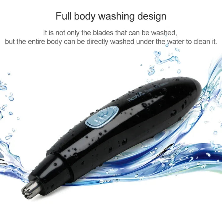 RIWA Waterproof Rechargeable Nose & Eyebrow Trimmer for Men - Stainless Steel product image