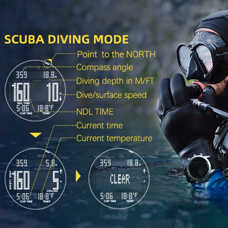 100m Waterproof Scuba Diver Smart Watch