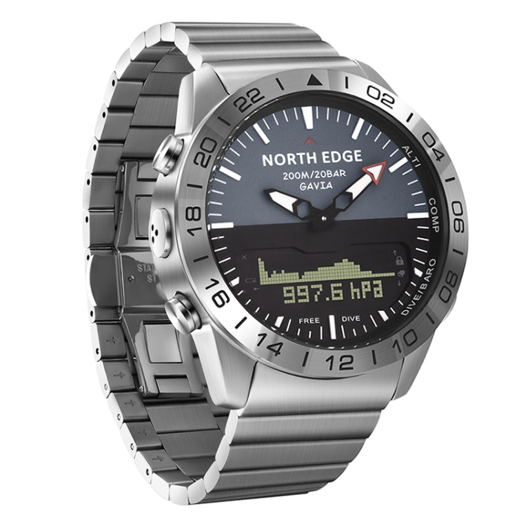 Mountaineering & Diving Watch – 100M Waterproof, Altimeter, Barometer, Compass, NORTH EDGE GAVIA
