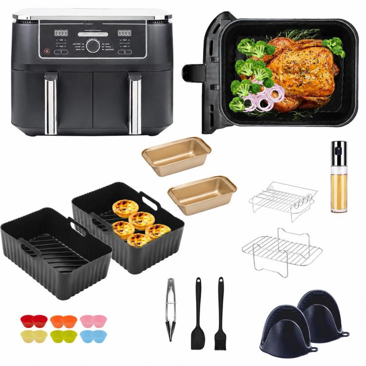 Baking Kit With Silicone Liner Grill Rack Cake Pan, For Ninja Food air fryers. - PartsWorld Appliance LLC
