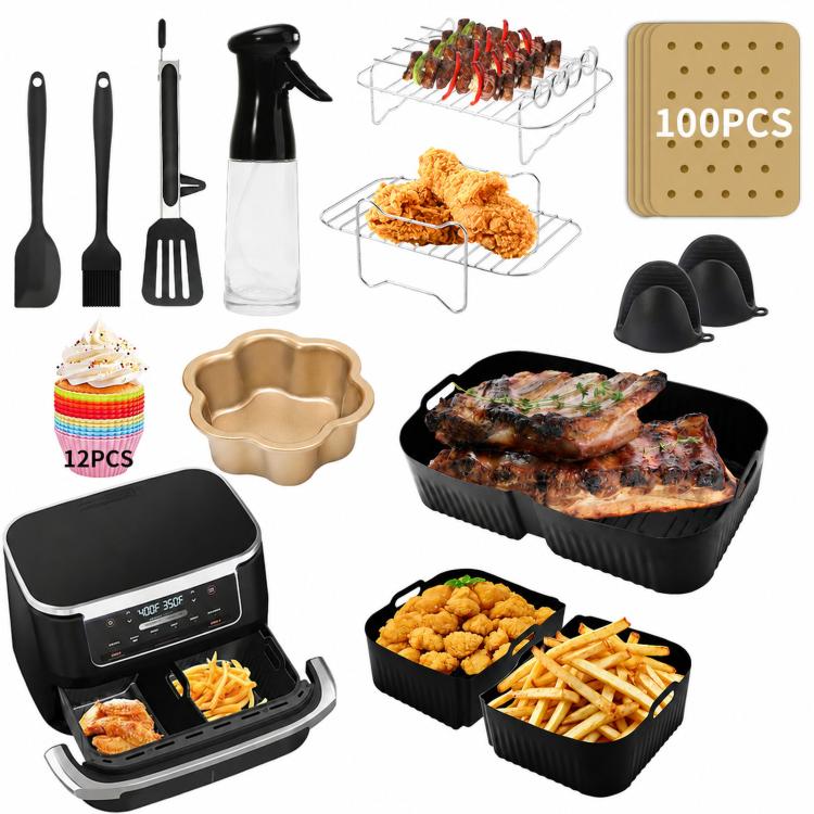 Baking Kit With Silicone Liner Grill Rack Cake Pan, For Ninja Food air fryers. - PartsWorld Appliance LLC