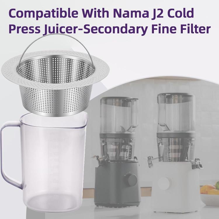 Fine Filter for Nama J2 Cold Press Juicer – 304 Stainless Steel Pulp Strainer - PartsWorld Appliance LLC