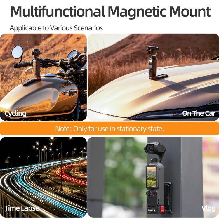 For DJI Osmo Pocket 4P Sunnylife Quick-Release Magnetic Mount Tabletop Base Bracket Angles Adjustable Stand, OP4-ZJ229 - PartsWorld Appliance LLC