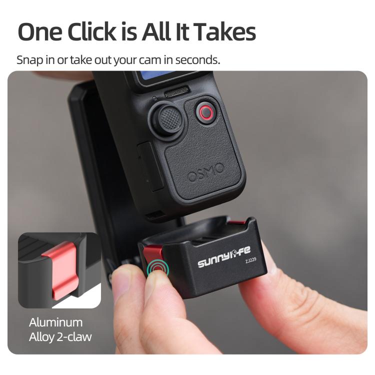 For DJI Osmo Pocket 4P Sunnylife Quick-Release Magnetic Mount Tabletop Base Bracket Angles Adjustable Stand, OP4-ZJ229 - PartsWorld Appliance LLC