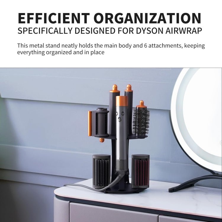 For Dyson Airwrap Curling Iron Desktop Storage Rack Wall-mounted Carbon Steel Bracket - PartsWorld Appliance LLC