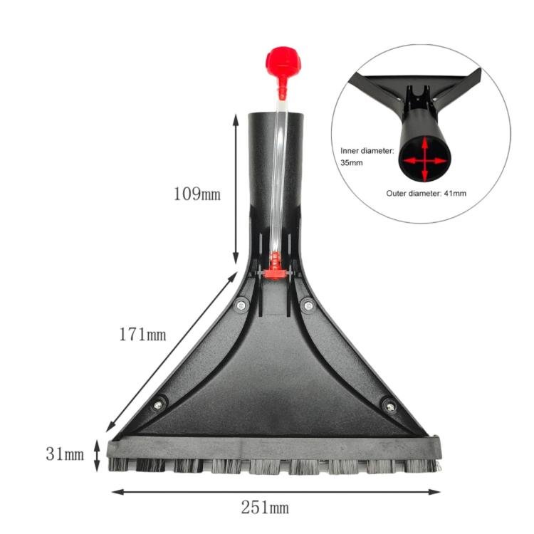 For Karcher / Tomas Vacuum Cleaners Triangular Carpet Brush Head, Triangular Carpet Brush Head - PartsWorld Appliance LLC