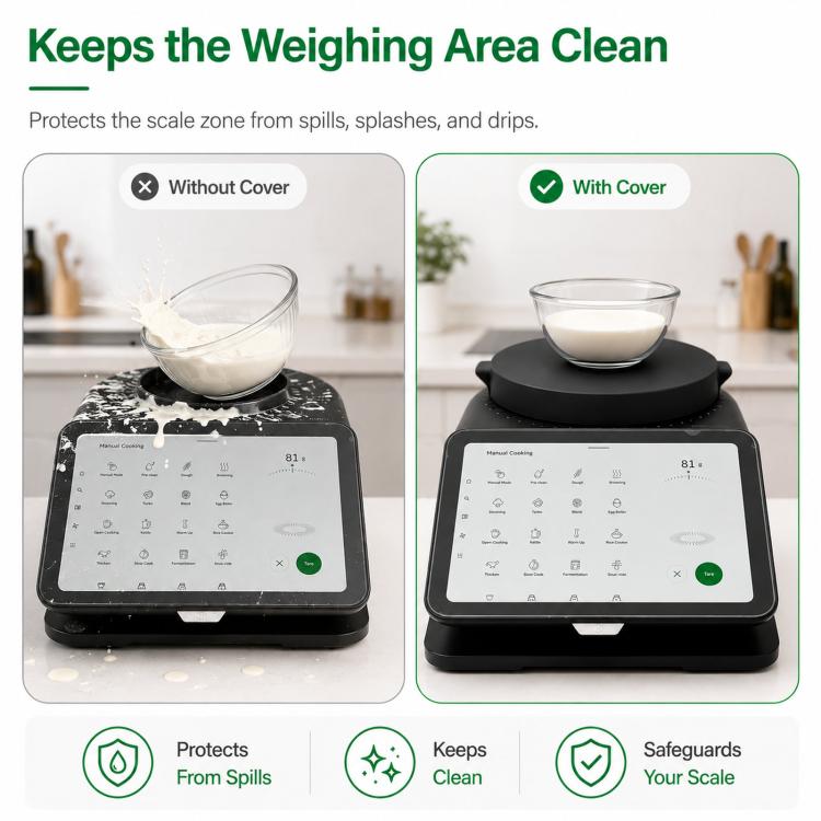 For Thermomix TM7 Scale Base Protection Cover Silicone Weighing Plate - PartsWorld Appliance LLC