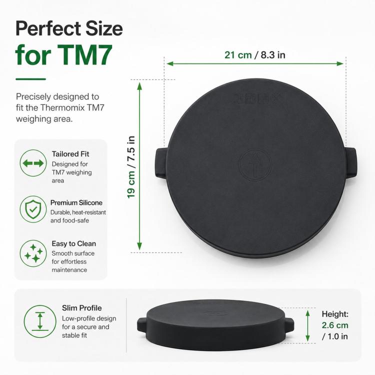 For Thermomix TM7 Scale Base Protection Cover Silicone Weighing Plate - PartsWorld Appliance LLC