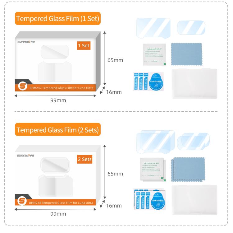 Lens Screen Protector Tempered Glass Film, For Insta360 Luna Ultra - PartsWorld Appliance LLC