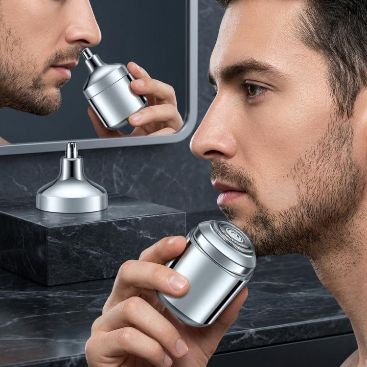 Mini Electric Shaver For Men 2-In-1 Portable Travel Razor & Nose Hair Trimmer Waterproof. - PartsWorld Appliance LLC