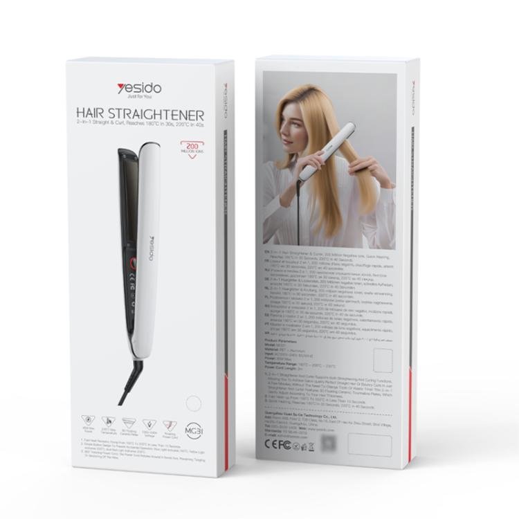 Negative Ion 3-Temperature Settings Fast Heating Ceramic Plates Hair Straightener. - PartsWorld Appliance LLC