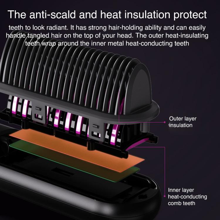 Negative Ion Hair Care Type-C Wireless Hair Straightening Comb. - PartsWorld Appliance LLC