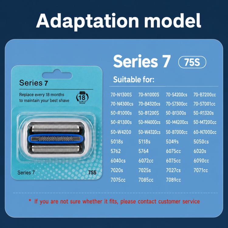 Replacement Foil & Cutter Cassette for Braun 75S Series 5, 6 & 7 Electric Shavers - PartsWorld Appliance LLC