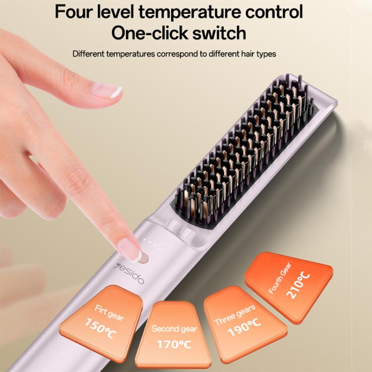 Smart Temperature Levels Hair Straightener Brush. - PartsWorld Appliance LLC