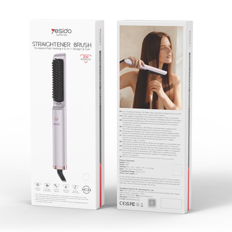 Smart Temperature Levels Hair Straightener Brush. - PartsWorld Appliance LLC