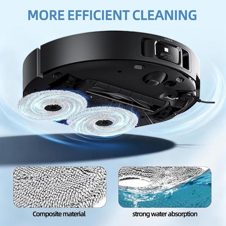 Washable Microfiber Mop Pads for Dreame L60 Ultra L50 Ultra L40 Ultra X50 Ultra X30 Ultra D30 Ultra (4-Pack) - PartsWorld Appliance LLC
