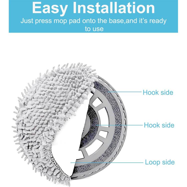 Washable Microfiber Mop Pads for Dreame L60 Ultra L50 Ultra L40 Ultra X50 Ultra X30 Ultra D30 Ultra (4-Pack) - PartsWorld Appliance LLC
